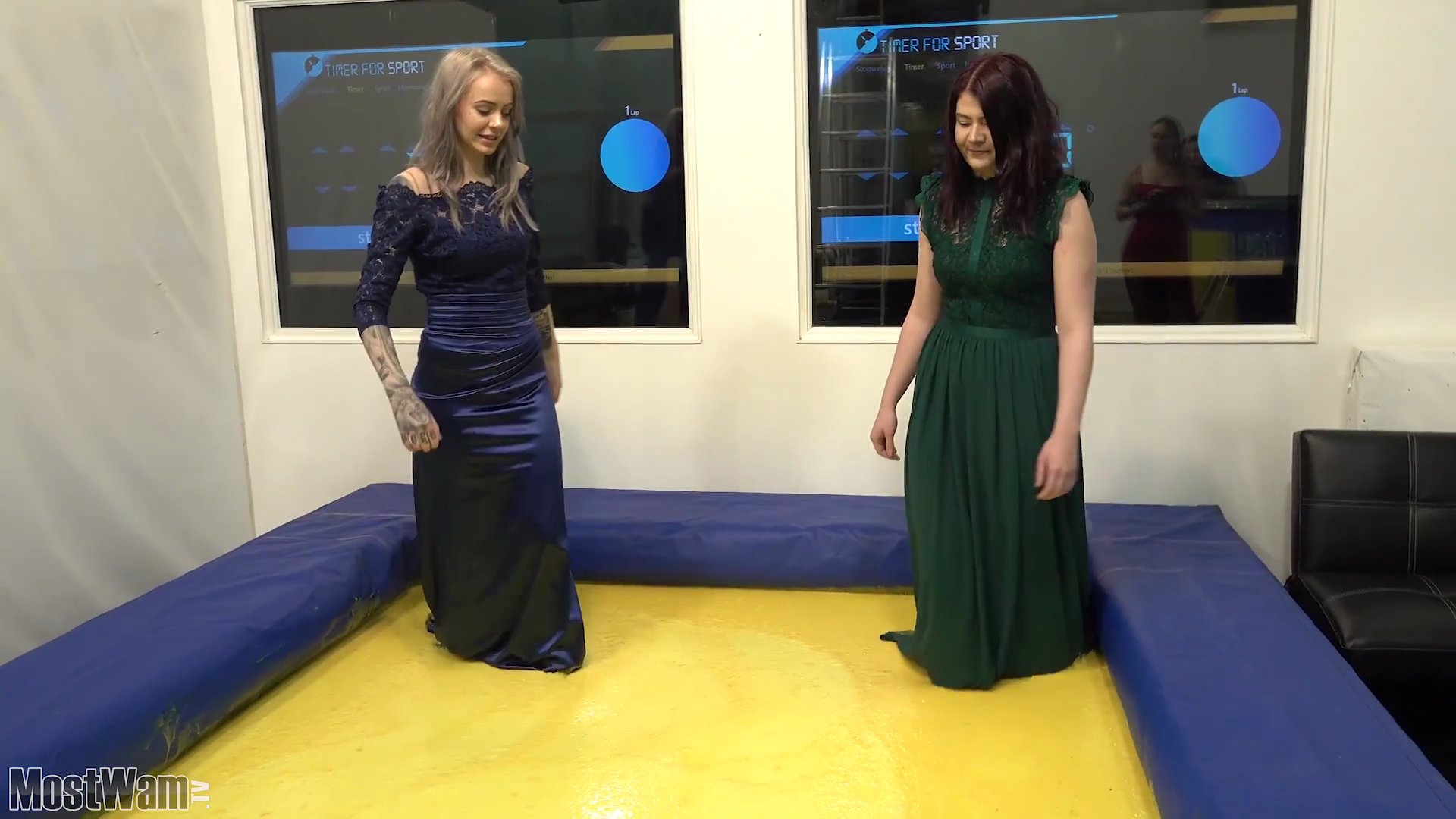 Gunge Wrestling Lucy Vs Rhian – MostWam